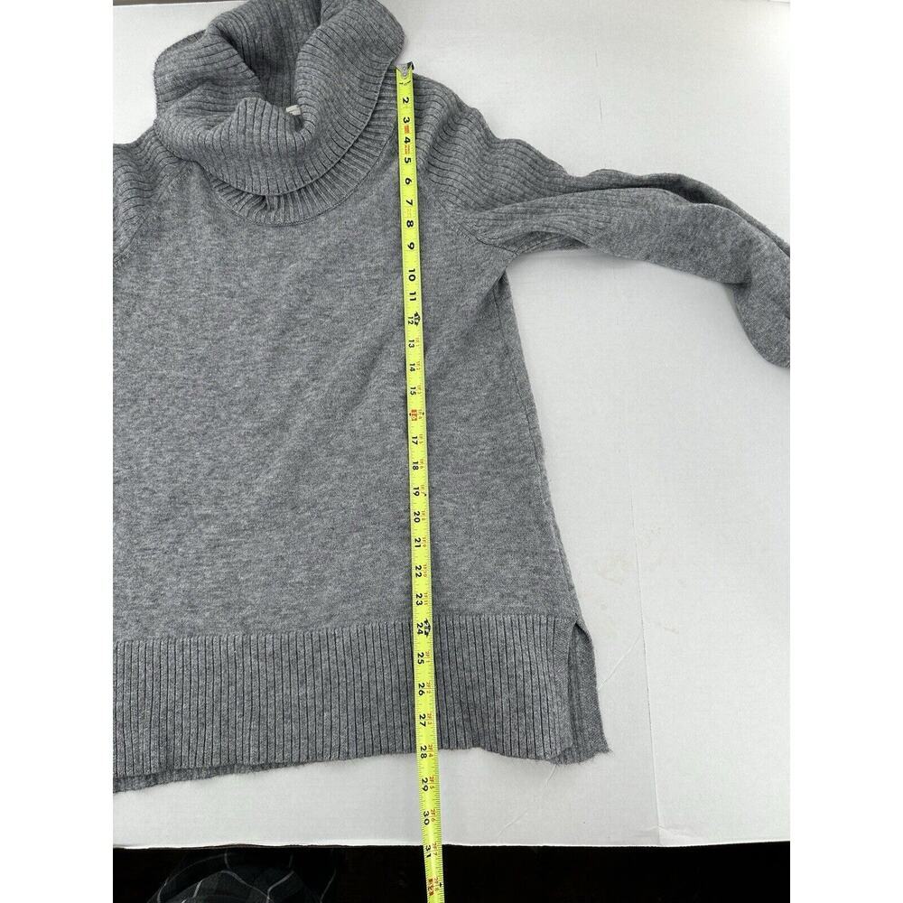 Anthropologie Sweater Sz M Cowlneck Ribbbed Oversized Grey Paloma Balloon Sleeve - Picture 11 of 12